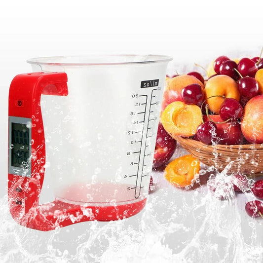 Balance de Cuisine - ElectronicCups™ - Rouge - Mon Univers Culinaire