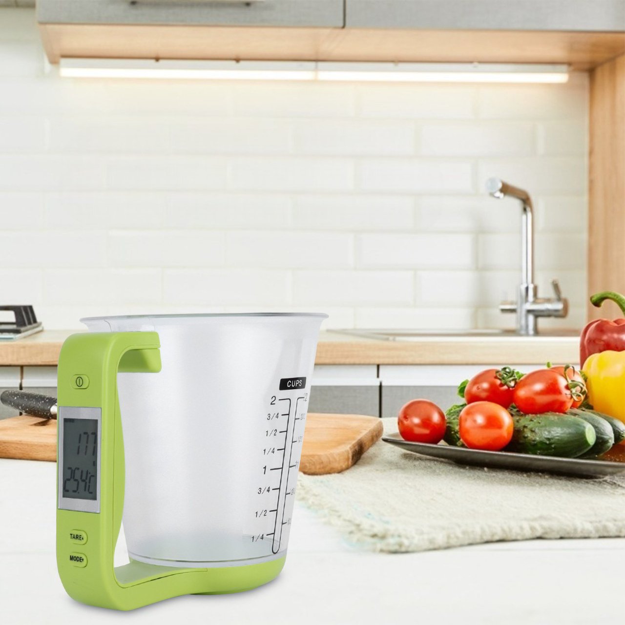 Balance de Cuisine - ElectronicCups™ - Vert - Mon Univers Culinaire