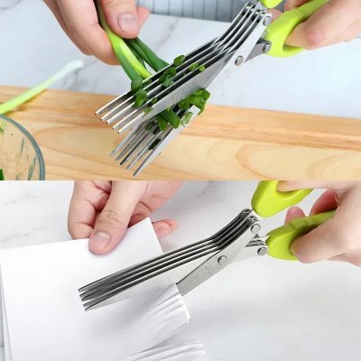 Ciseaux de Cuisine - MultiLayersScissor™ - Vert Clair - Mon Univers Culinaire