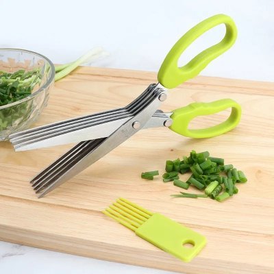 Ciseaux de Cuisine - MultiLayersScissor™ - Vert Clair - Mon Univers Culinaire