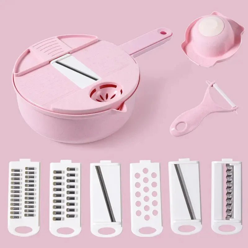 Hachoir Manuel - CutShredGrater™ - Rose - Mon Univers Culinaire